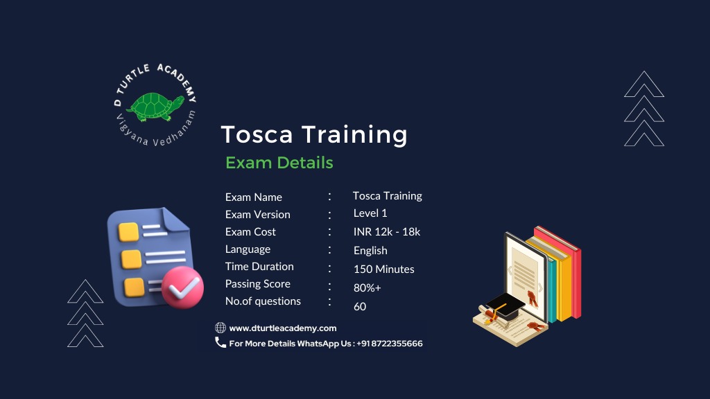 Tosca Training in Bangalore